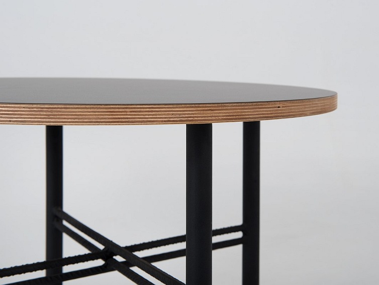 Stolik Kawowy PENTO 60 Czarny/Naturalny