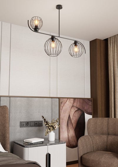 Lampa Wisząca ECHO 3 Czarny