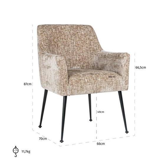 Krzesło HARLEY Shitake Island