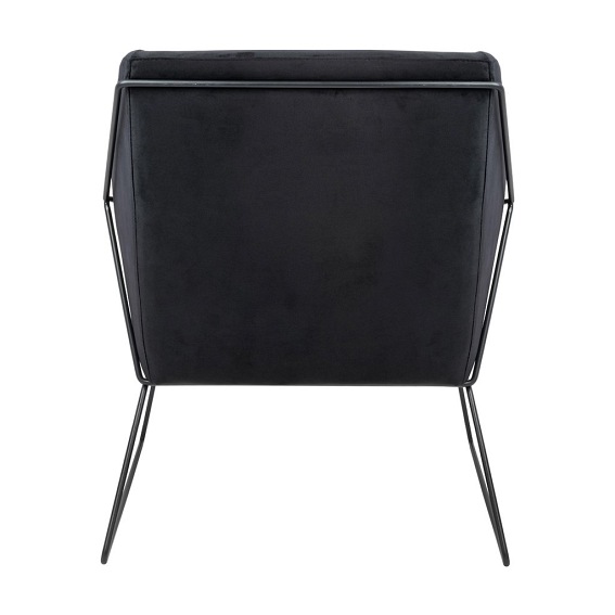 Fotel EMMA Velvet Czarny