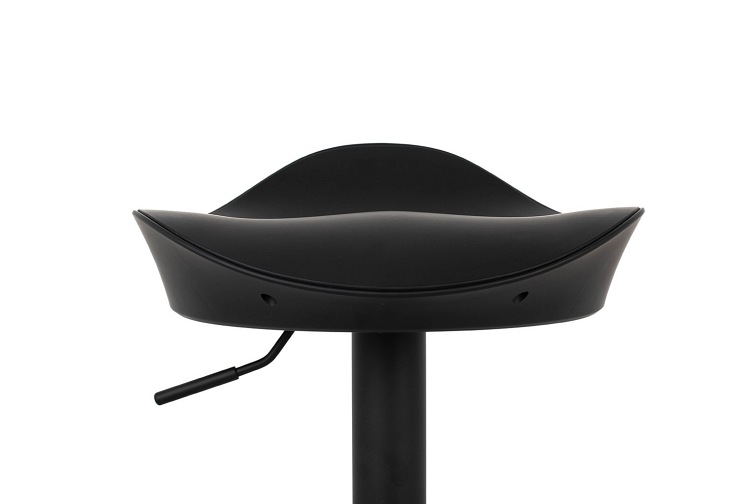 Krzesło Barowe Regulowane Flint 40x40x69 Czarny