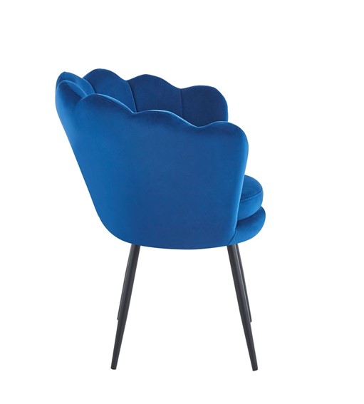 Fotel Velvet FR1-FX Niebieski/Czarny