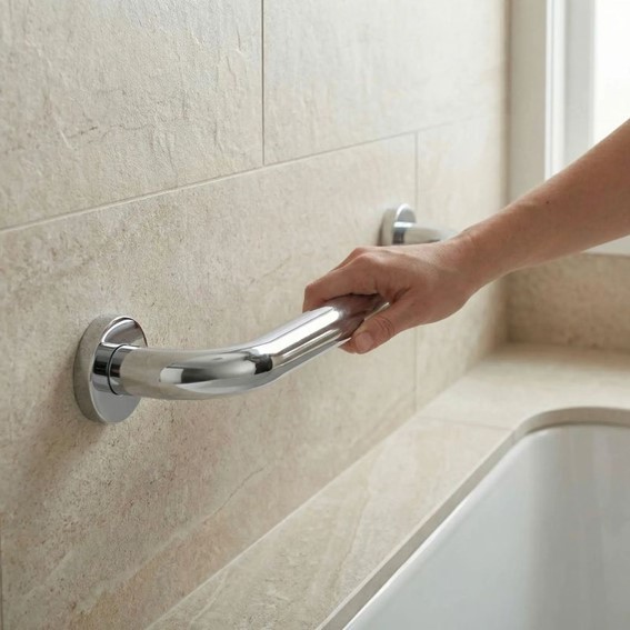 Uchwyt Łazienkowy Prosty 40cm Chrom