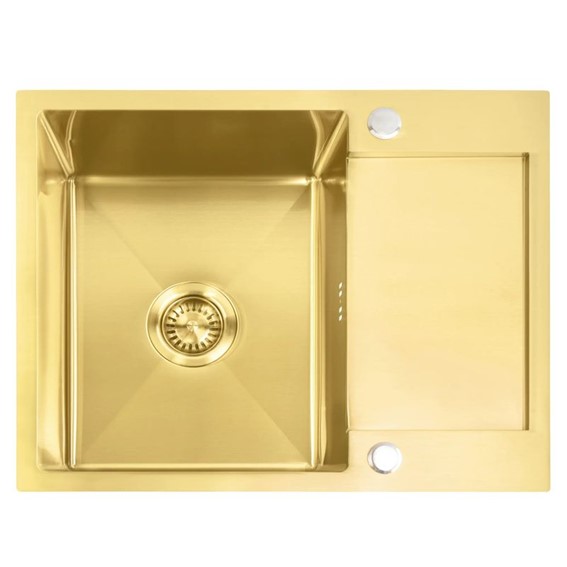 Zlewozmywak Stalowy PAUL Złoty Szczotkowany