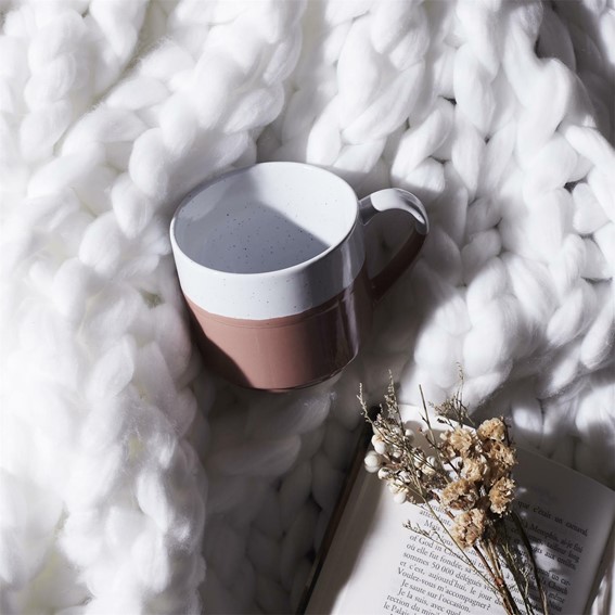 Kubek JUMELLE 330 ml Różowy