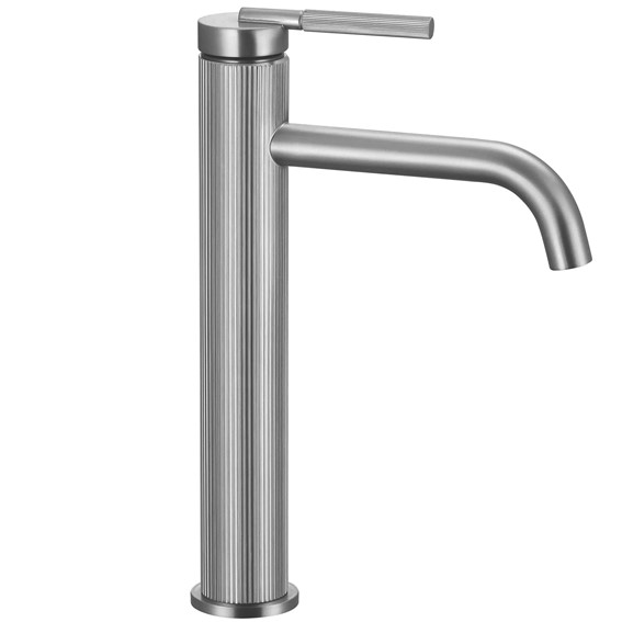 Bateria Umywalkowa Wysoka ARGON Nikiel Szczotkowany