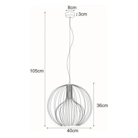 Lampa Wisząca TORI K-3405 Biały