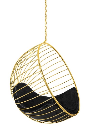 Fotel Wiszący GABBIA Złoty