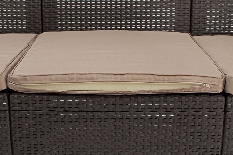 Narożnik Ogrodowy Corfu Relax 189x189x79 Brązowy