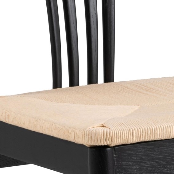 Krzesło YORK Czarny/Naturalny