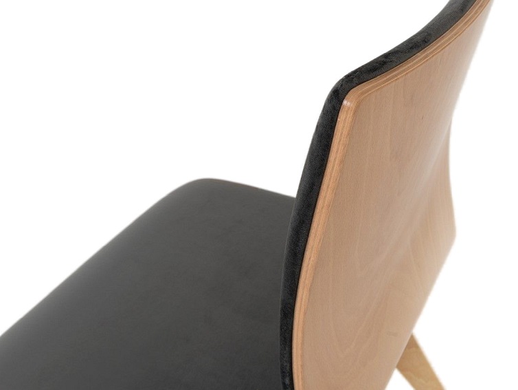 Krzesło Roen 49x45x90 Szary Bez/Naturalny