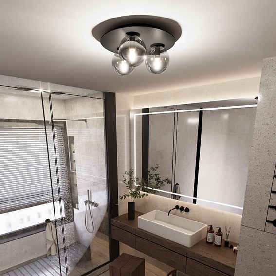 Lampa Sufitowa SOLAR 3 Czarny/Grafitowy