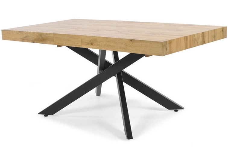 Stół Rozkładany BOSTON (140-200)x90 Dąb/Czarny