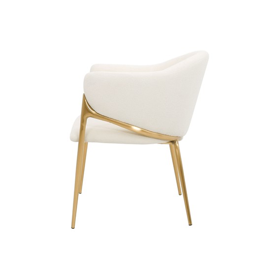 Krzesło MODIG M5-1 Biały/Złoty