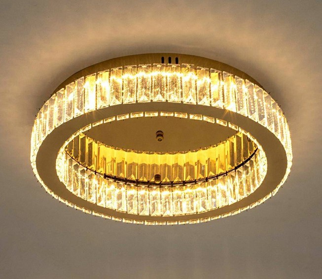 Lampa Sufitowa Plafon BORRA Złoty