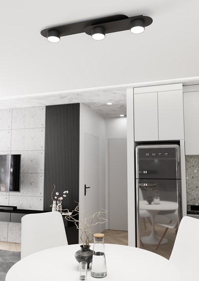 Lampa Sufitowa STILO 3 Czarny