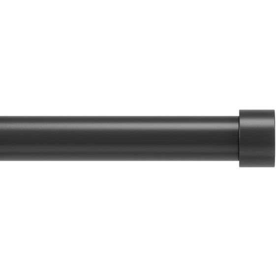 Pojedynczy Karnisz CAPPA 91-168 cm Szczotkowana Czerń