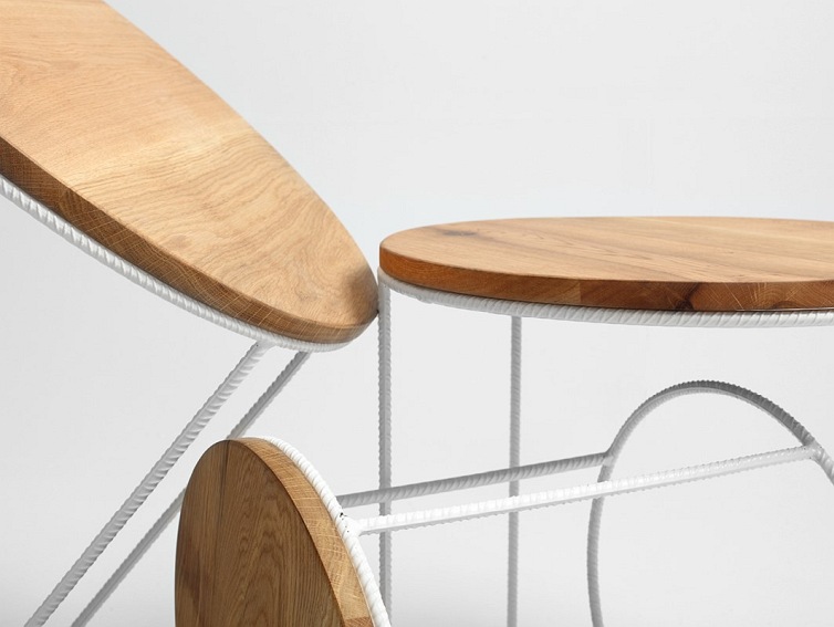 Stół kawowy zestaw TRIOS SOLID WOOD