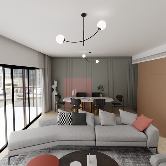 Lampa Wisząca HUNTER 2 Czarny/Opal