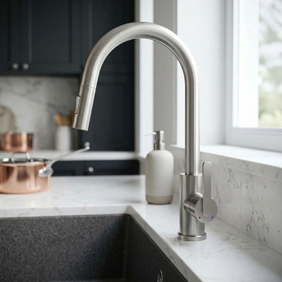 Bateria Kuchenna ONTARIO Nikiel Szczotkowany