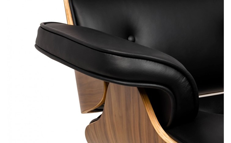 Fotel Biurowy LOUNGE GUBERNATOR BIG XL Czarny/Orzech