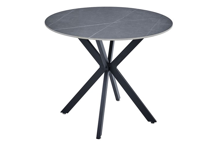 Stół TALIA fi90 Czarny/Szary