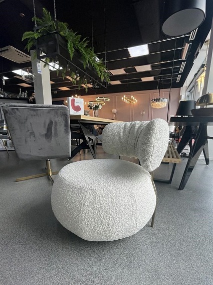 Fotel LOW TEDDY Biały