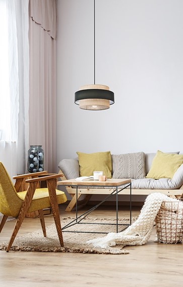 Lampa Wisząca GATO K-5231 Czarny/Beżowy