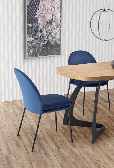 Stół Rozkładany Veldon 90x160 Dąb/Czarny