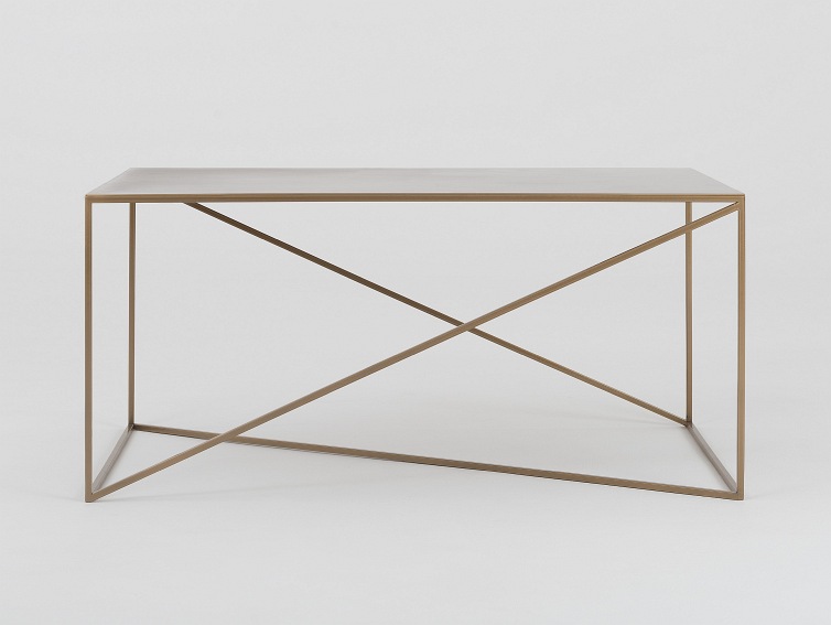 Stół Kawowy Memo Metal 100x60 Złoty