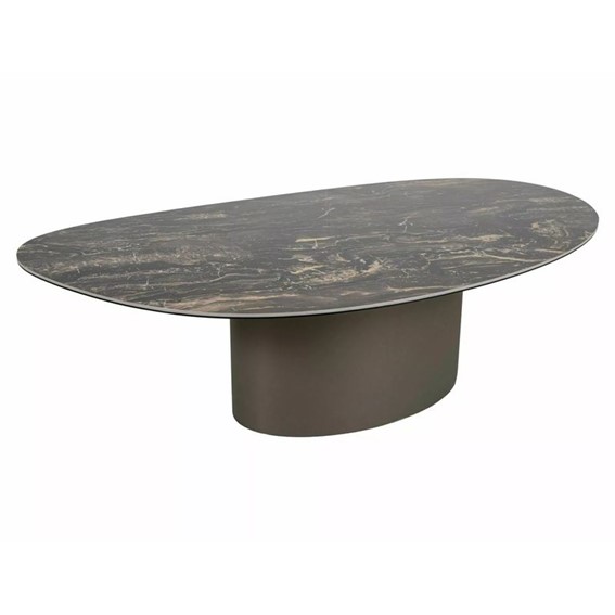 Ława BELLO A 120x80cm Czarny Połysk/Miedziany