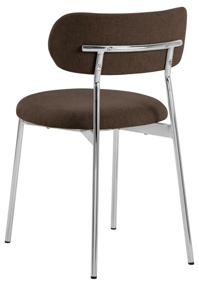 Krzesło LYRIC Brązowy/Chrom