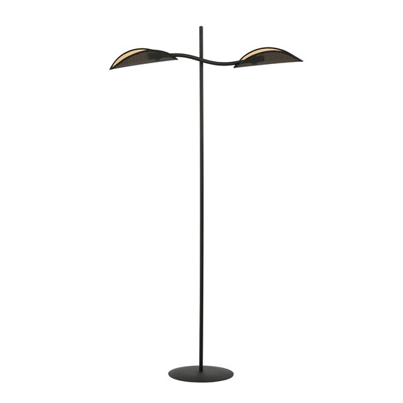 Lampa Podłogowa LOTUS LP2 Czarny/Złoty