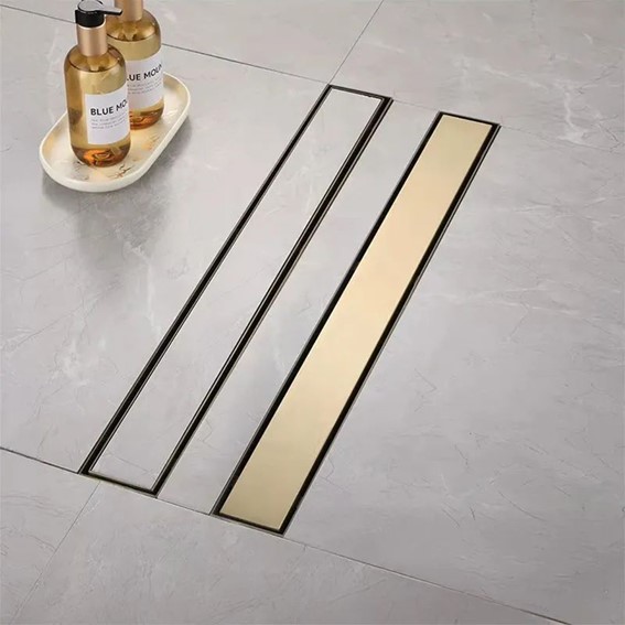 Odpływ NEOX 800 Złoty Szczotkowany