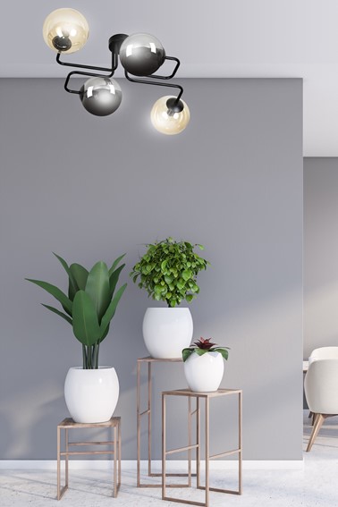 Lampa Sufitowa BRENDI 4 MIX2 Czarny