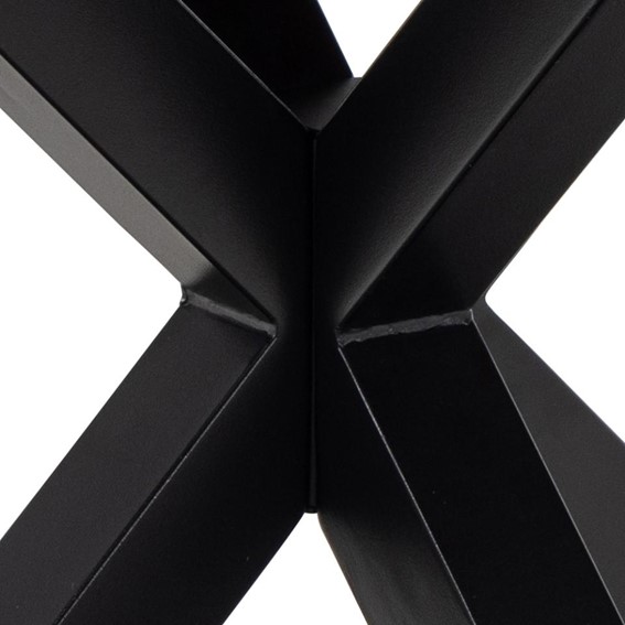 Stół HEAVEN Fi120cm Czarny/Brąz