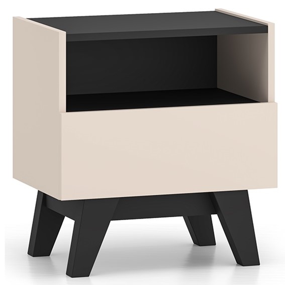 Szafka nocna FRESHION 06 Cashmere/Czarny