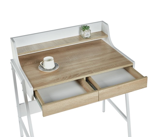 Biurko B14-FX Dąb Sonoma/Biały