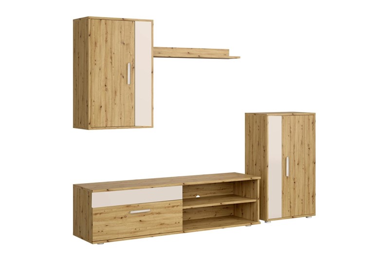 Zestaw Mebli BENSON Dąb Artisan/Kaszmir