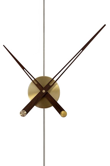 Zegar Ścienny DOBLE RING 14x90x112 Czarny/Brązowy