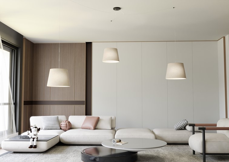 Lampa Wisząca ASCOT 3 Beżowy