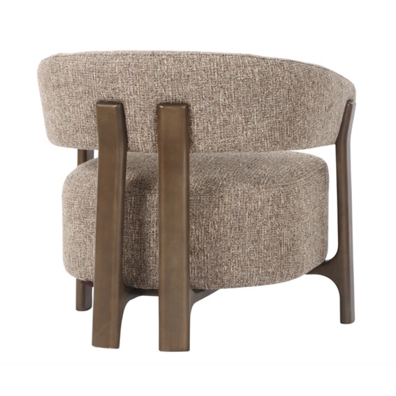 Fotel DALARA Brązowy