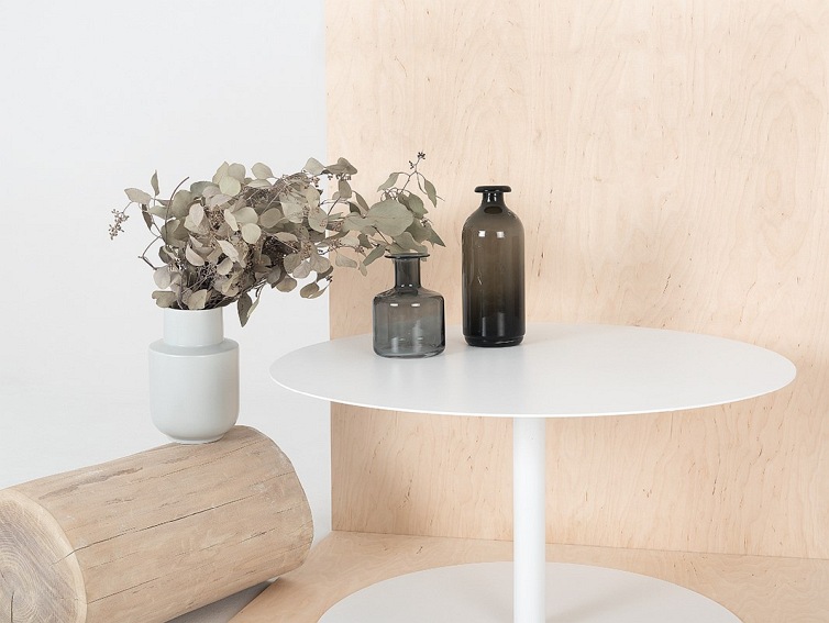 Stolik Kawowy OSCAR METAL 80 Biały