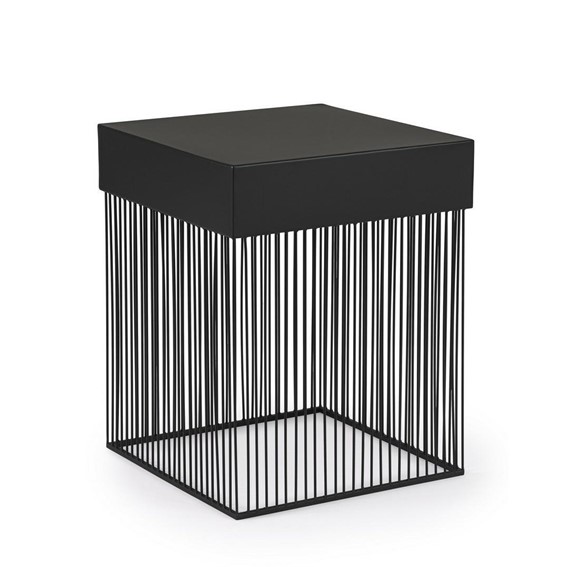 Stolik Kawowy YASLINE 40x40cm Czarny