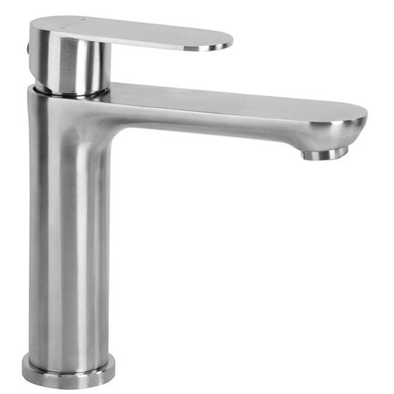 Bateria Umywalkowa Niska LOGAN Nikiel Szczotkowany