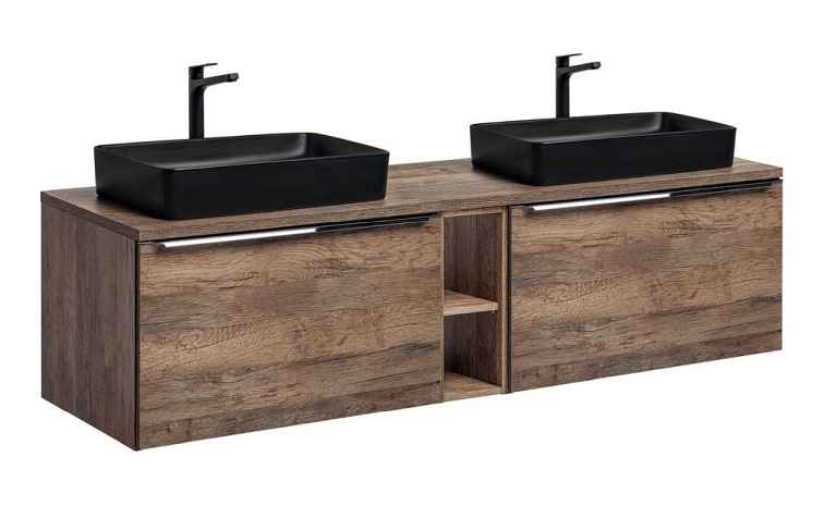 Szafka pod Umywalkę SANTA Fe Oak 82-80-A-2S 45x80x46 Dąb Santa Fe