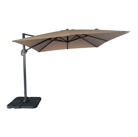 Parasol Ogrodowy BAZA 295cm Beżowy
