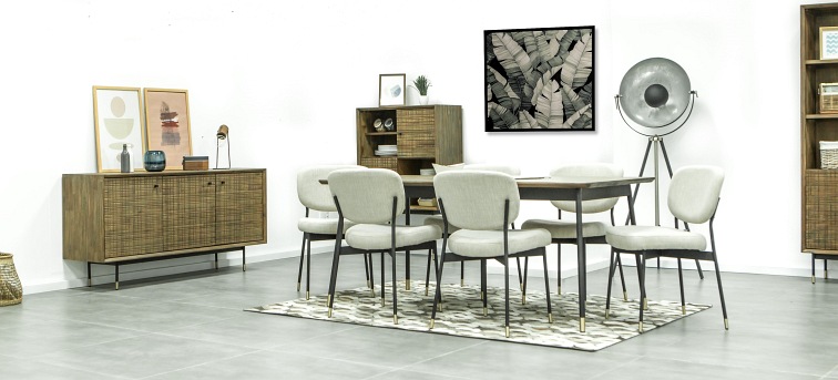 Komoda MAZE B04 45x155x80 Czarny/Brązowy