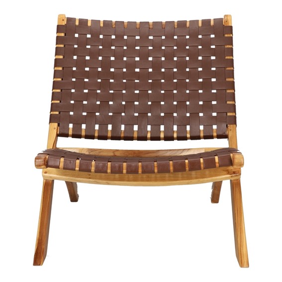 Fotel PERUGIA Skóra Brązowa