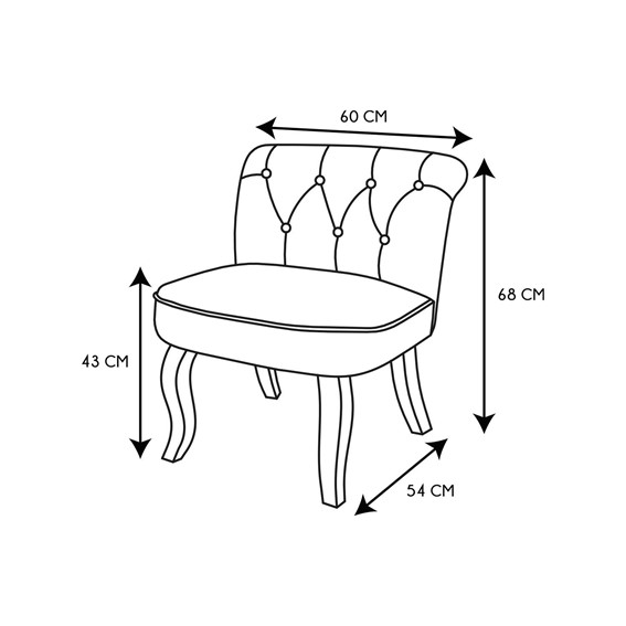 Fotel ELEONORA Patchwork Szary